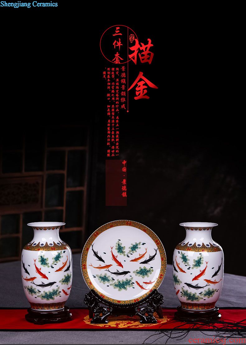 Jingdezhen ceramic new Chinese blue and white porcelain vase furnishing articles home sitting room flower arranging porcelain handicraft ornament