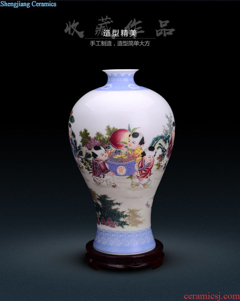 Jingdezhen ceramics hand-painted pastel lohan cylinder home furnishing articles furnishing articles household act the role ofing is tasted creative living room