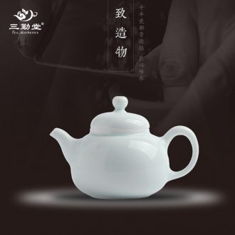 Three frequently hall side pot teapot Jingdezhen kung fu tea set filter household ceramic S21008 hot pot