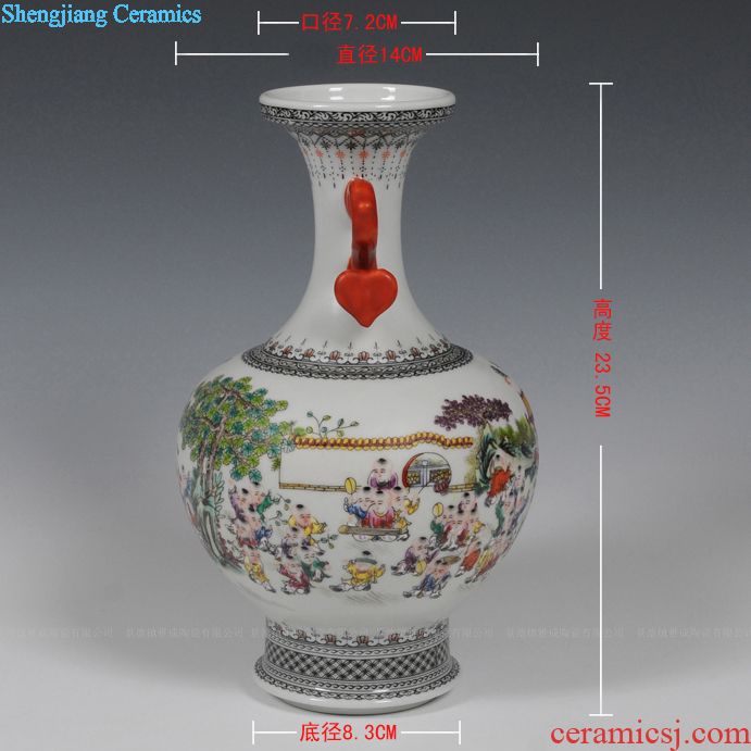 Jingdezhen ceramics office furnishing articles manually after cologne vase sitting room home decoration decoration vase