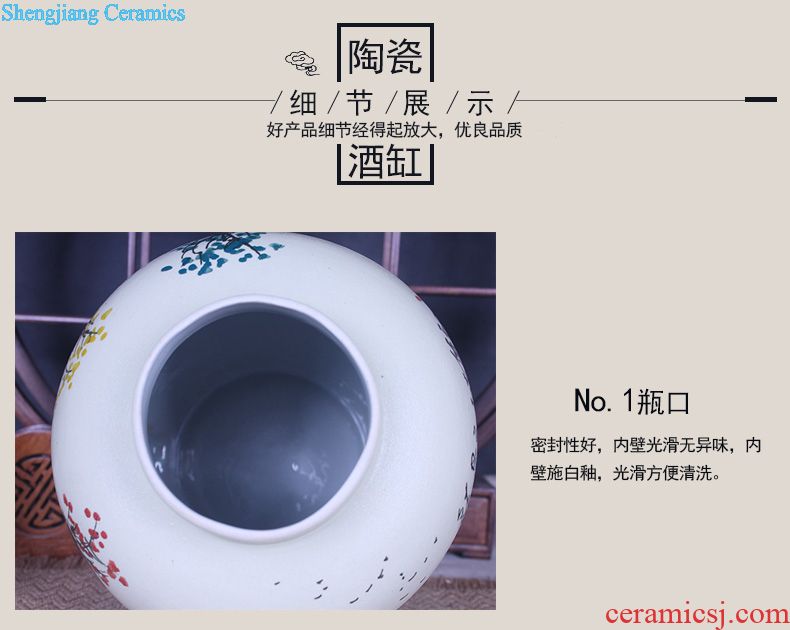 Medicine bottle bubble bottle with tap jingdezhen ceramic jars 10 jins 20 jins 30 kg bottle it sealed cans