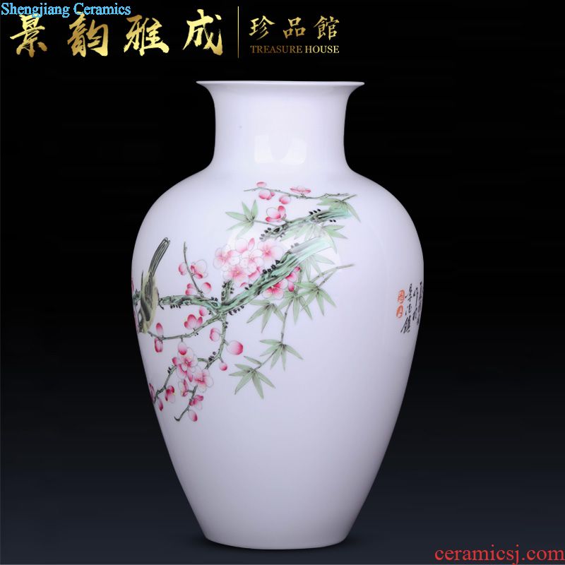 Mesa of jingdezhen blue and white porcelain ceramic flower vases furnishing articles home sitting room adornment retro flower implement process