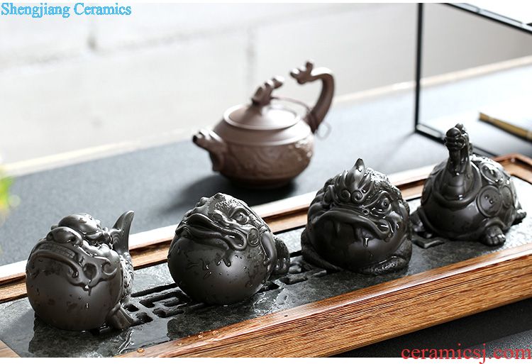 Are young tea tray solid wood household ceramic tea sea kembat sharply stone drainage type tea table kung fu tea set