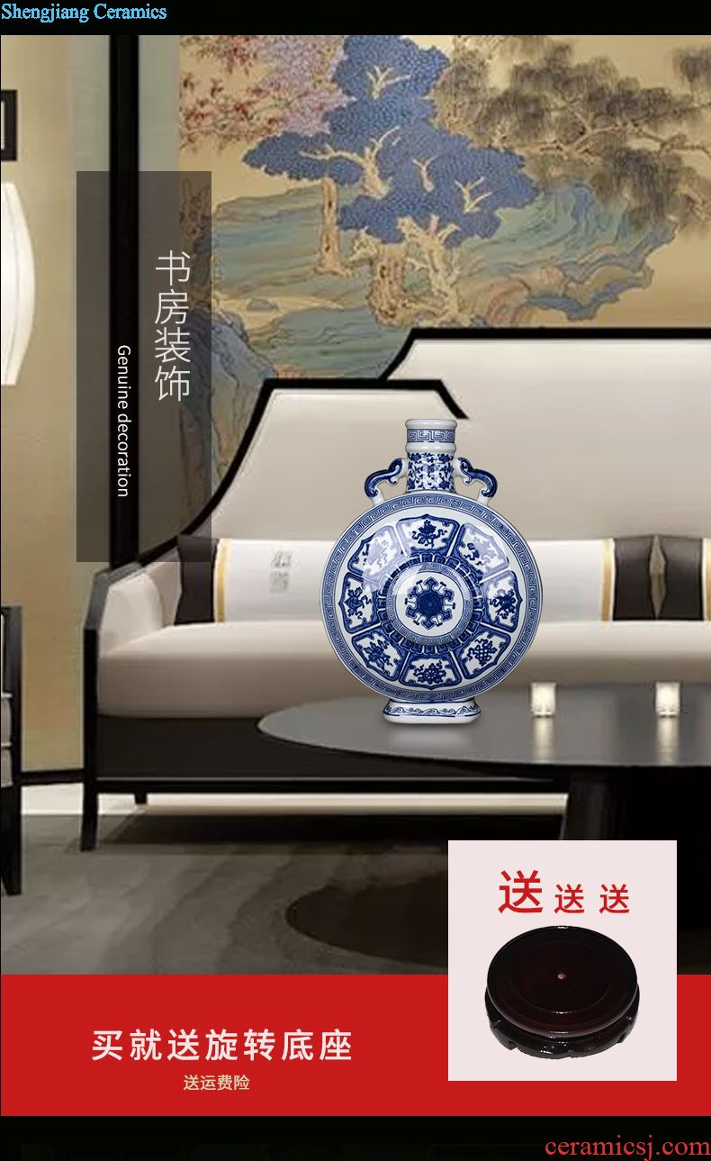 Jingdezhen ceramic antique blue and white porcelain vase new Chinese style household act the role ofing is tasted contemporary and contracted sitting room porch place