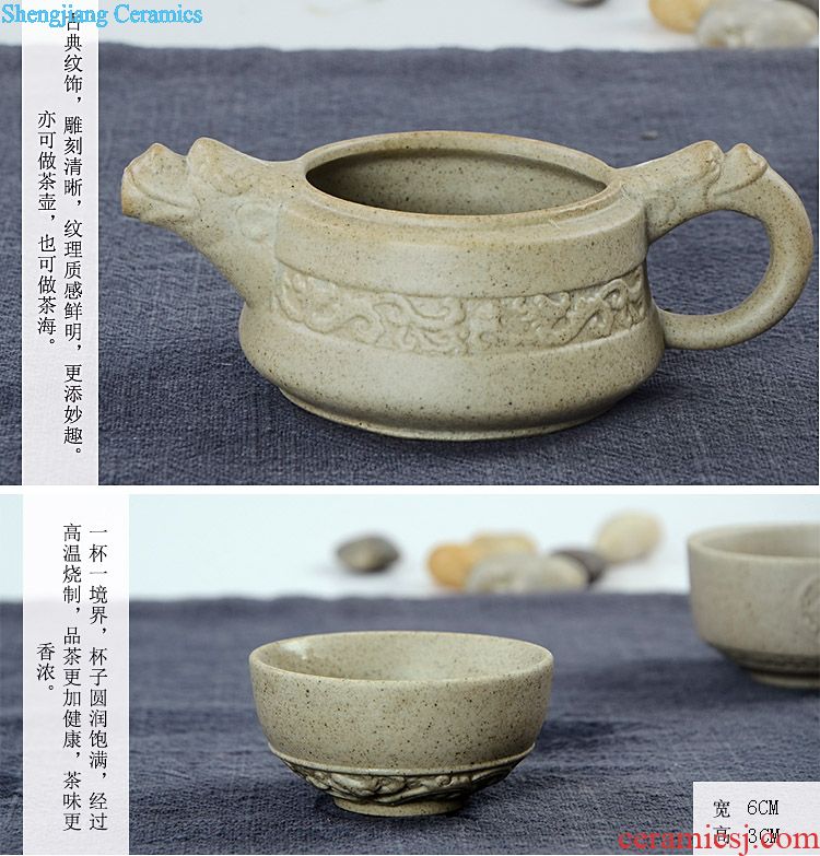 And a half stone mill automatic tea sets of household ceramics kung fu tea set creative lazy teapot hot tea; preventer