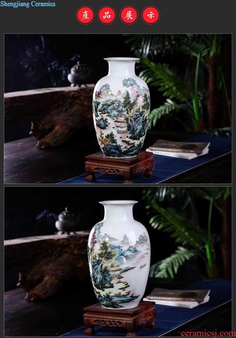 Jingdezhen ceramic contemporary and contracted household vase the sitting room porch place home decoration arts and crafts porcelain restoring ancient ways