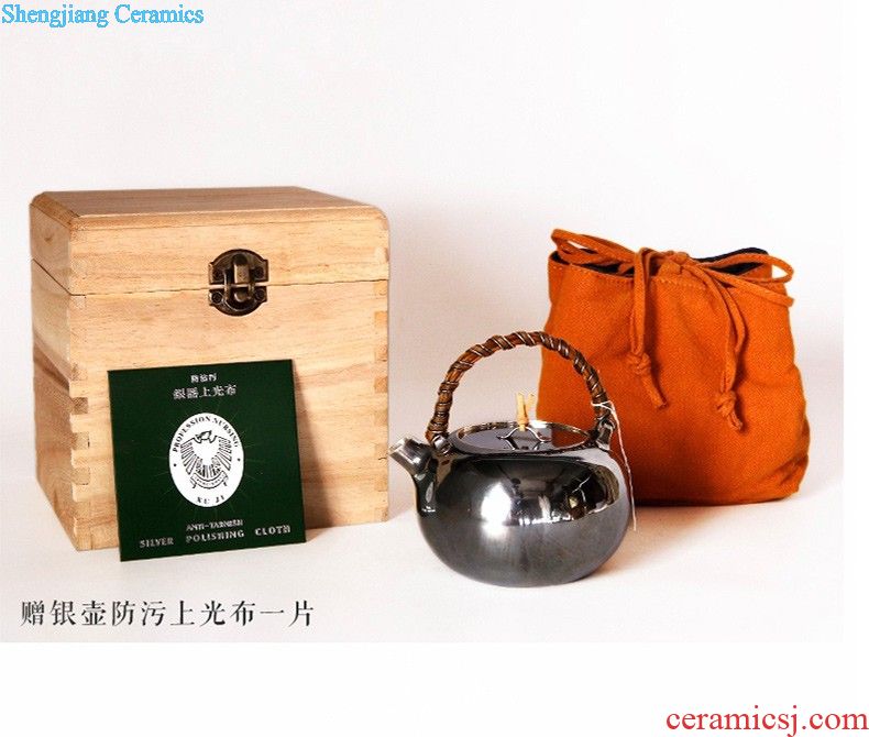Three frequently travel hall caddy jingdezhen ceramic small seal pot sweet white glazed POTS of tea warehouse S51013