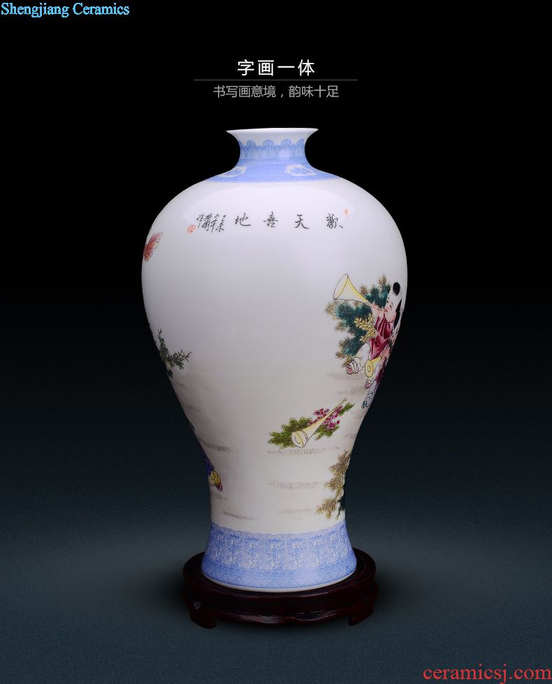 Jingdezhen ceramics hand-painted pastel lohan cylinder home furnishing articles furnishing articles household act the role ofing is tasted creative living room