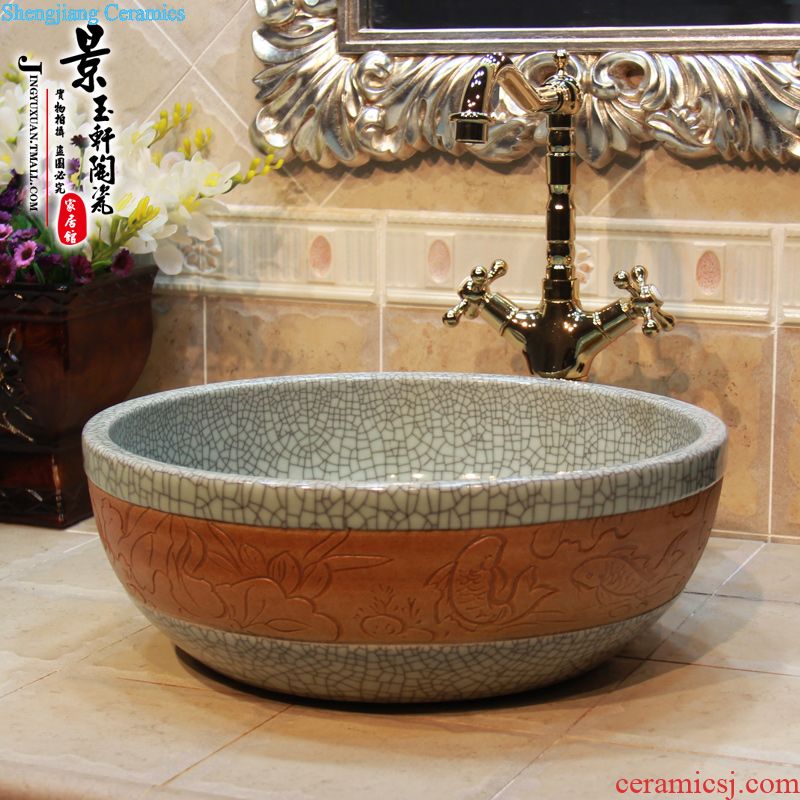 JingYuXuan jingdezhen ceramic art basin stage basin sinks lavabo birdbath straight kiln town