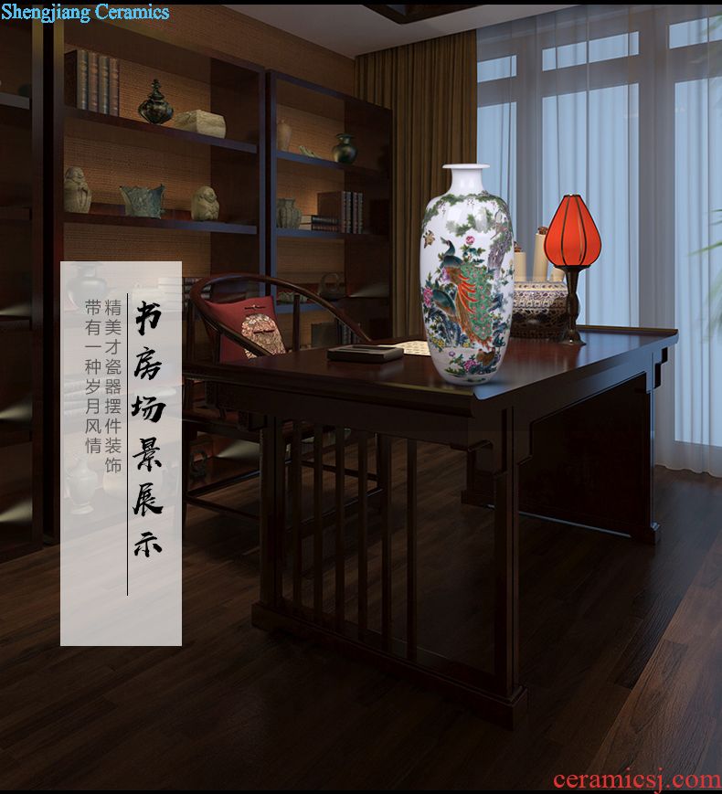 Jingdezhen ceramic handmade creative flower arranging place to live in the sitting room TV ark arts and crafts porcelain vase decoration