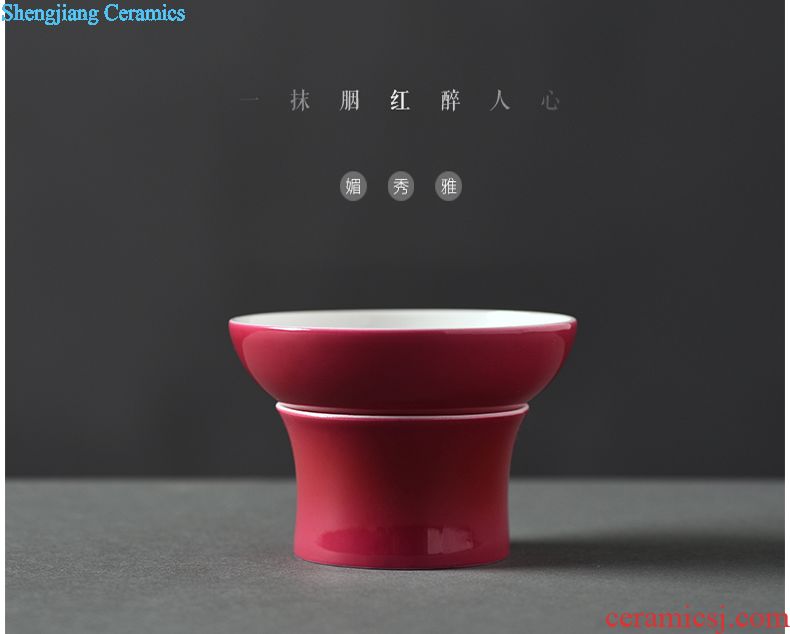 JingJun Jingdezhen ceramic Blue and white flower is all hand sample tea cup Kung fu tea cup masters cup a