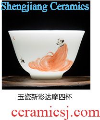 Jingdezhen ceramic products all hand pastel masters cup hand-painted figure kung fu tea cup to collect the ancient philosophers sample tea cup