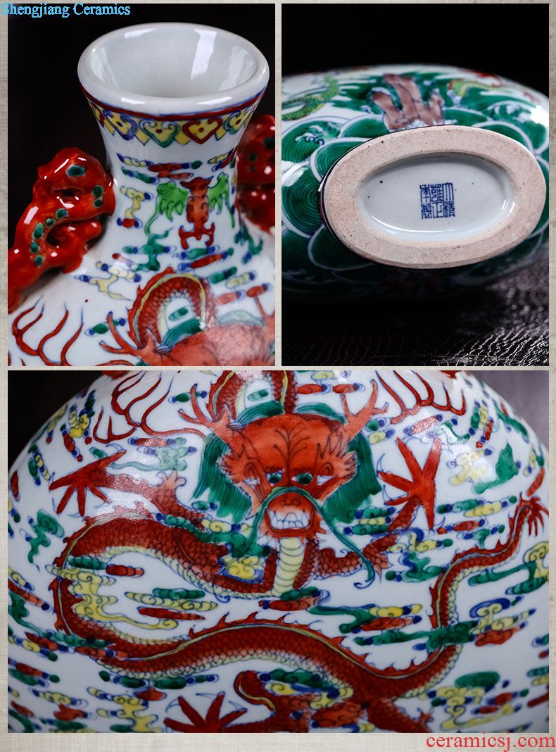 Jingdezhen ceramic POTS sub storage tank large Chinese general moisture caddy meters pot pottery furnishing articles