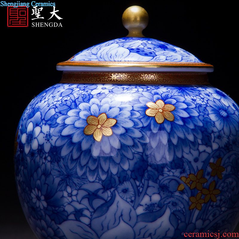 Holy big ceramic antique Ming chenghua bucket color seems as long as three years of master cup all hand jingdezhen kung fu tea cups