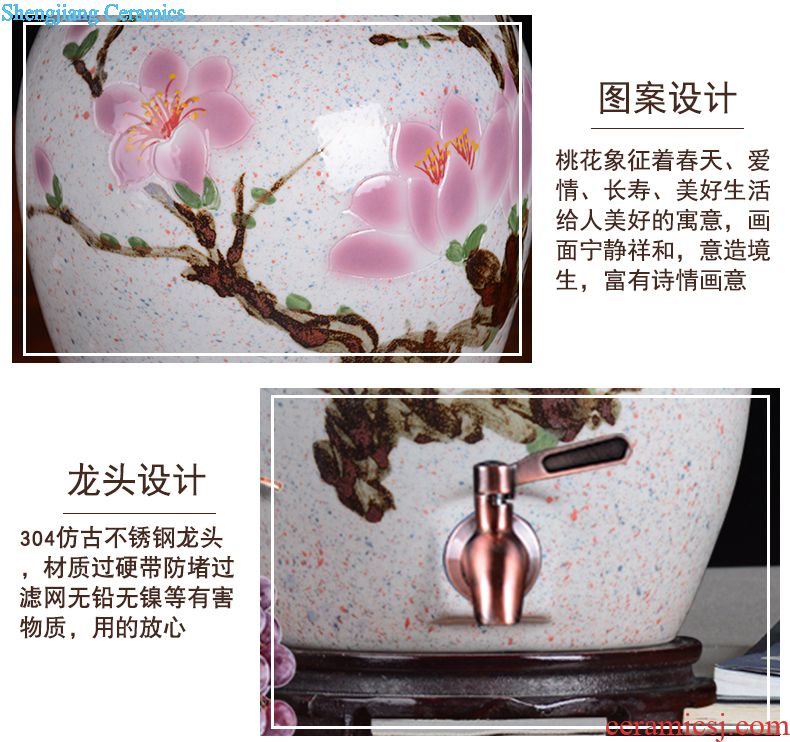 Jingdezhen ceramic bottle archaize little wine jars 1 catty 5 jins of 10 jins put liquor bottles of household ceramic seal pot