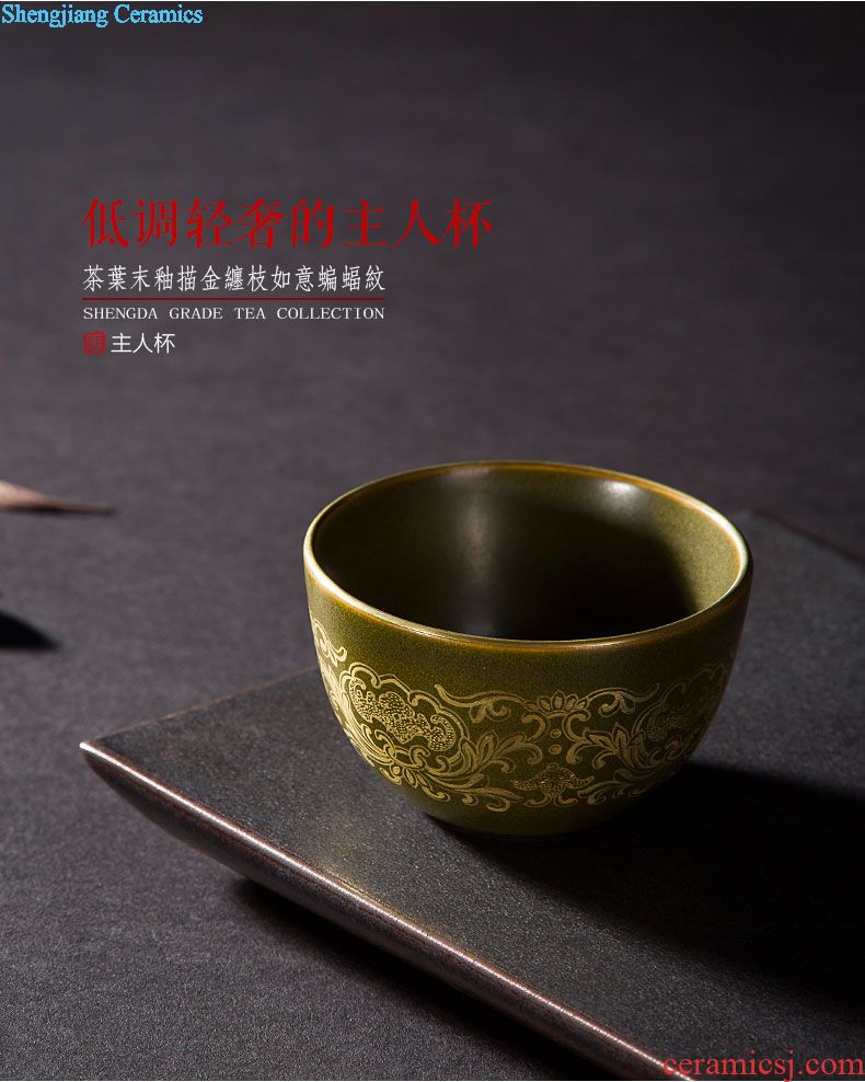 St the jingdezhen ceramic colour master hand draw pastel guan yu cup all hand kung fu tea set single cup sample tea cup