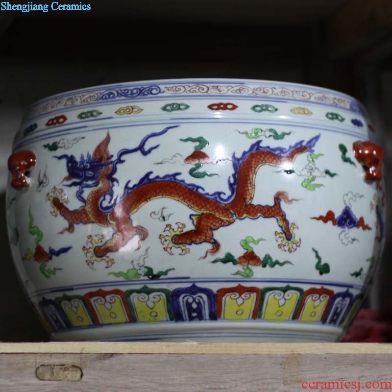 Jingdezhen kiln gem blue design big vase 65-80 cm high variable red sapphire blue vase