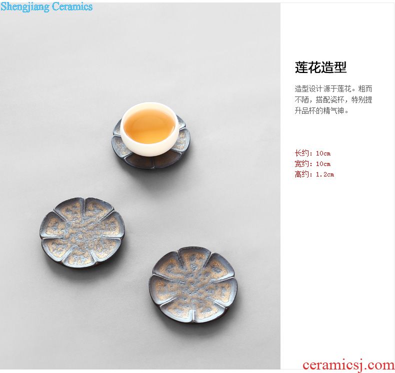 Blue and white tea drink to hand-painted mesh frame ceramic filter tea tea filter cup tea accessories