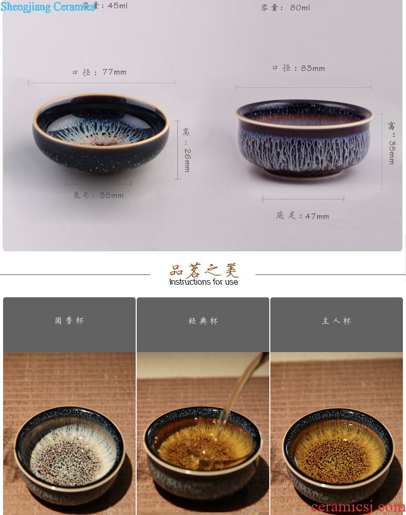 Blue and white porcelain cups three frequently hall sample tea cup individual cup of jingdezhen kung fu tea water lines single cup S42237
