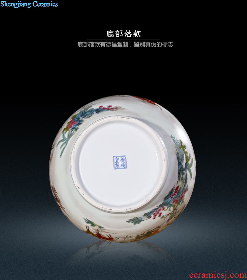 Jingdezhen ceramic hand-painted ceramic vase celebrity famous Bridges porcelain modern home furnishing articles