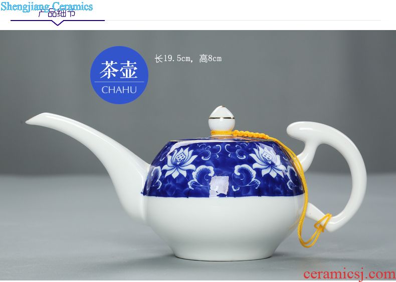 Your kiln tea set to open the slice is young brother kiln porcelain porcelain of a complete set of kunfu tea glass teapot