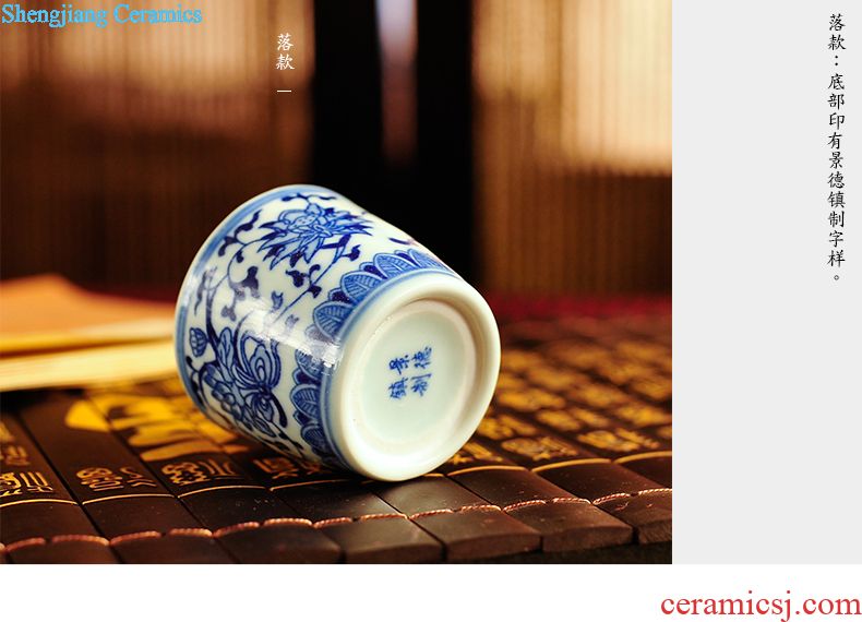 Jingdezhen ceramic jars home 20 jins 30 jins 50 it chivalrous man altar wine bottle of household ceramic seal pot