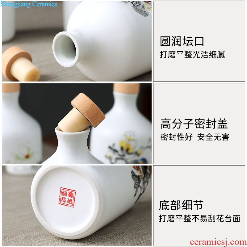 Jingdezhen ceramic jar sealing it home 50 pounds ten leading bubble jars archaize liquor bottle pot pot