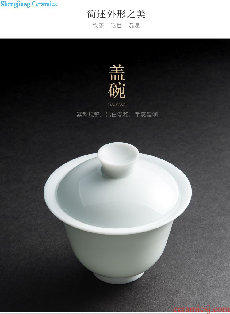 Is Yang coarse pottery kung fu tea set ceramic dry tea cups platter suit Japanese household contracted small tea tea