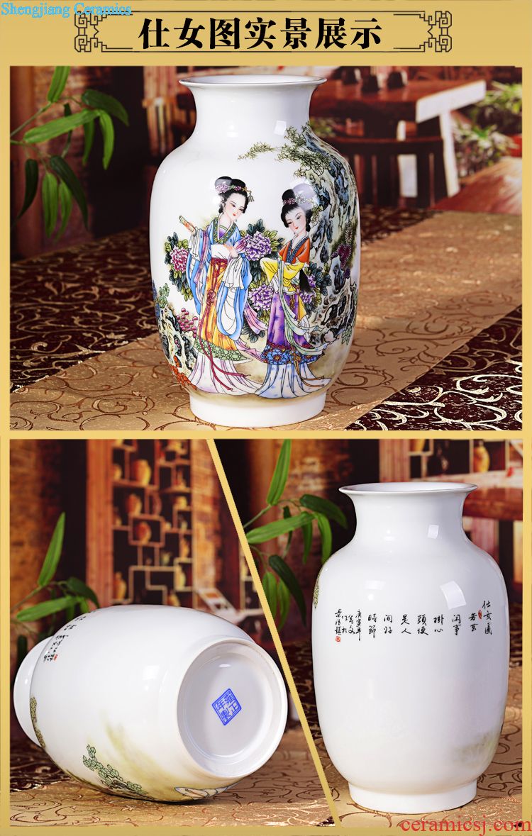 Archaize of jingdezhen ceramics kiln porcelain cracked ice vase contemporary household crafts sitting room classical furnishing articles