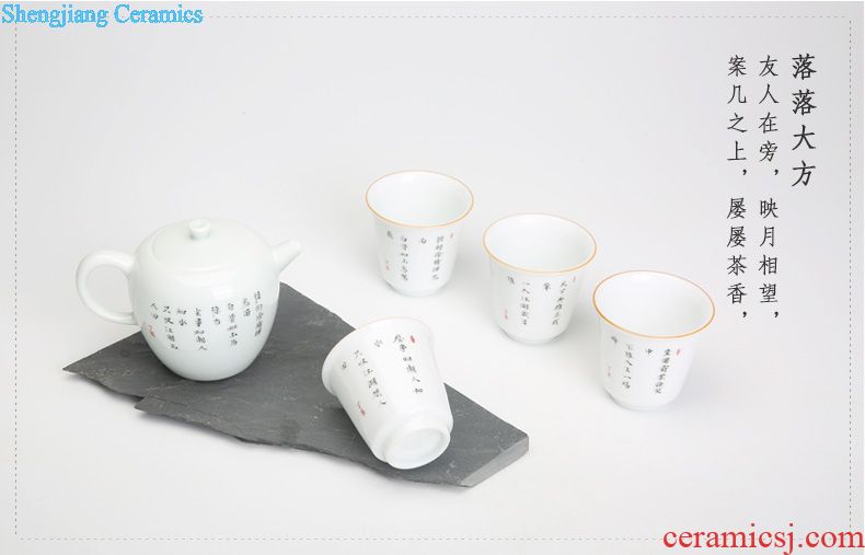 Three frequently hall jingdezhen ceramic teapot tea ware kung fu tea set hand-painted teapot S22021 household single pot