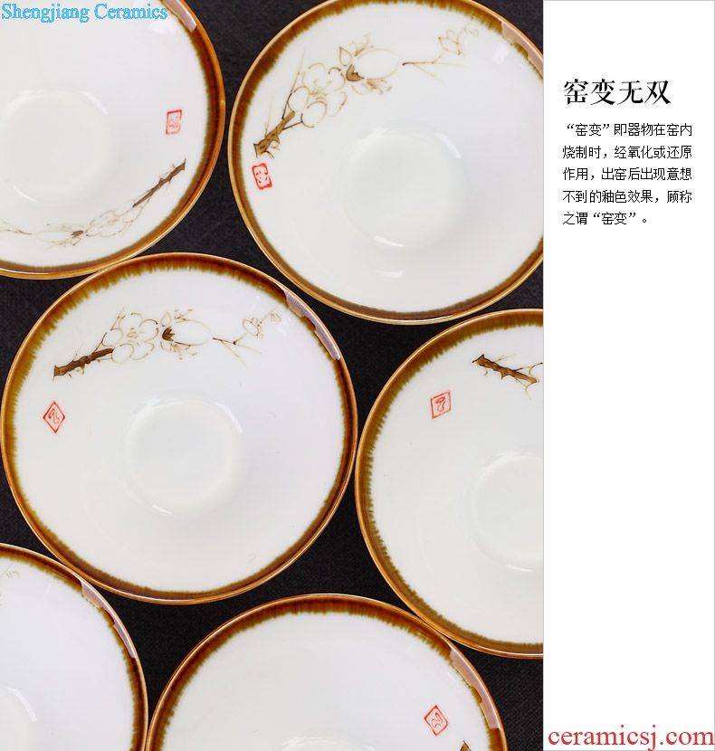 Drink to hand-painted xuan grain tea filters filter tea set the hook yarn ultrafine ceramic tea tea teapot mesh