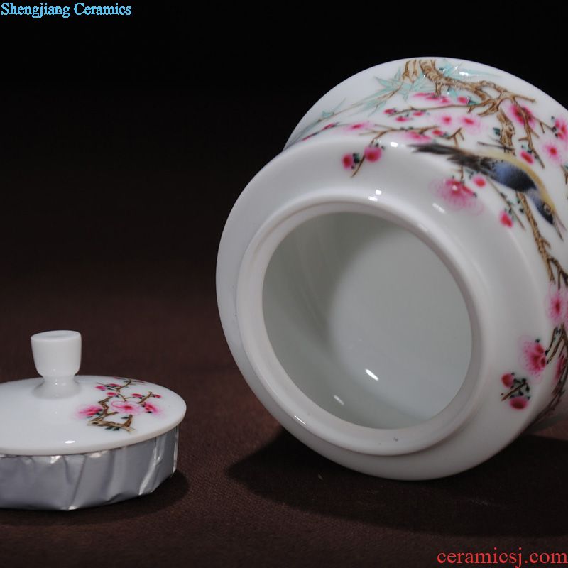 Owl fair jingdezhen kiln XY - CJ294C hand-painted famille rose porcelain cup kung fu tea accessories all handmade