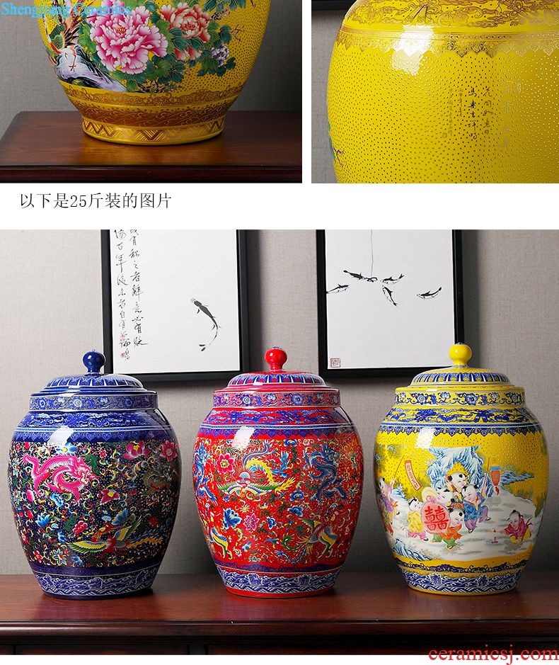 Archaize ceramic bottle wine jar sealing 1 catty 2 5 jins of jingdezhen household white empty decoration ideas hip flask