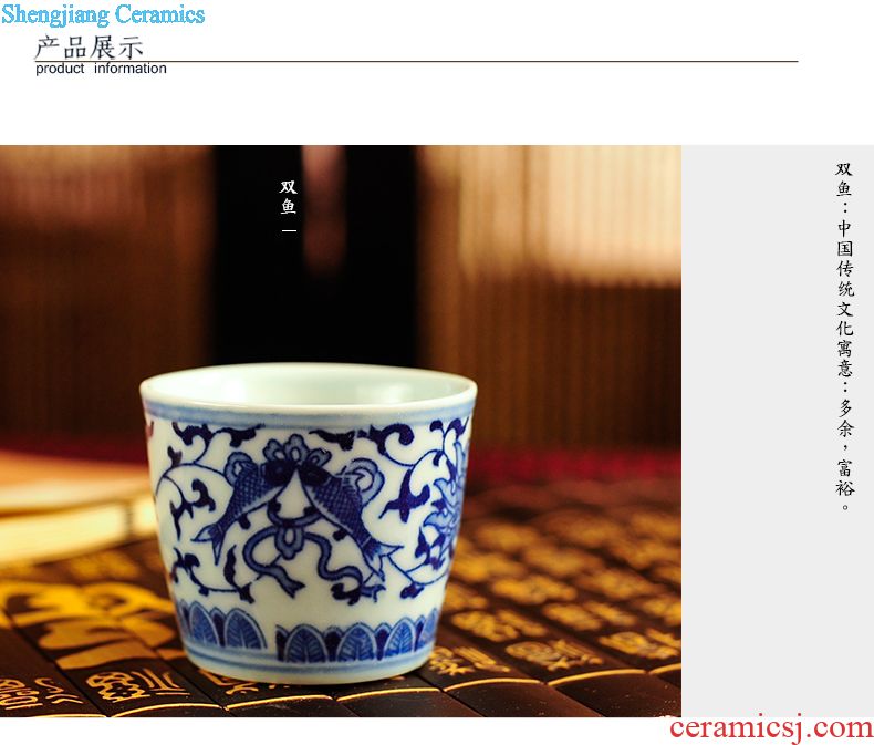 Jingdezhen ceramic jars home 20 jins 30 jins 50 it chivalrous man altar wine bottle of household ceramic seal pot