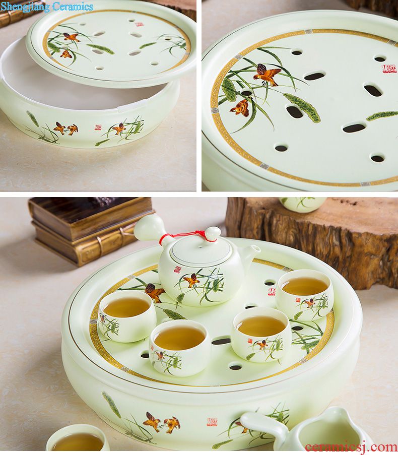 Dishes suit household jingdezhen european-style bone porcelain tableware chopsticks ceramic bowl, dish plate Korean combination