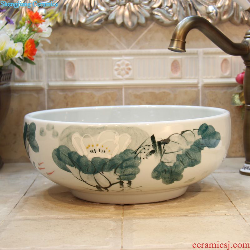 Jingdezhen ceramic body mop pool gray mop bucket mop pool bai maji stone pool sewage pool under the mop bucket