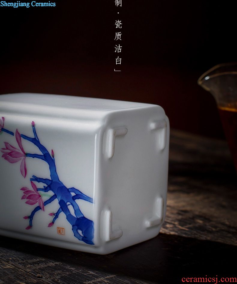 Santa teacups hand-painted ceramic kung fu new colour QingHuan all hand master cup sample tea cup set of jingdezhen tea service