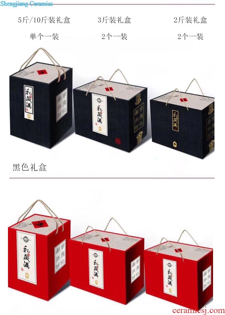 Hand-painted jingdezhen ceramic barrel ricer box 40 kg pack household storage tank moistureproof cylinder tank storage rice jar with cover