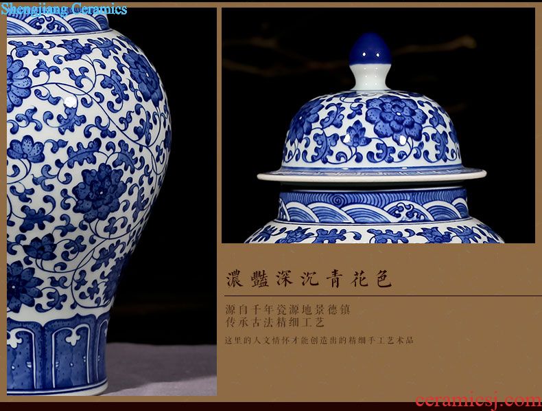 Jingdezhen ceramic cake puer tea home celadon restore ancient ways small pack POTS in the seventh, peulthai the caddy gift box packaging