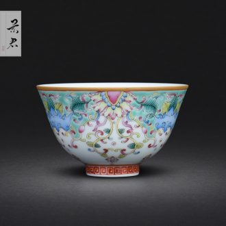 JingJun Jingdezhen ceramics hand-painted kung fu tea pot Blunt pot of tea tea pot of ink in the 1