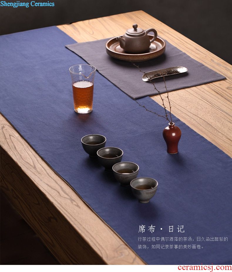 Drink to kiln pot bearing coarse TaoGan bubble a pot of pad dry foam ceramic plate of kung fu tea set a pot of tea with zero