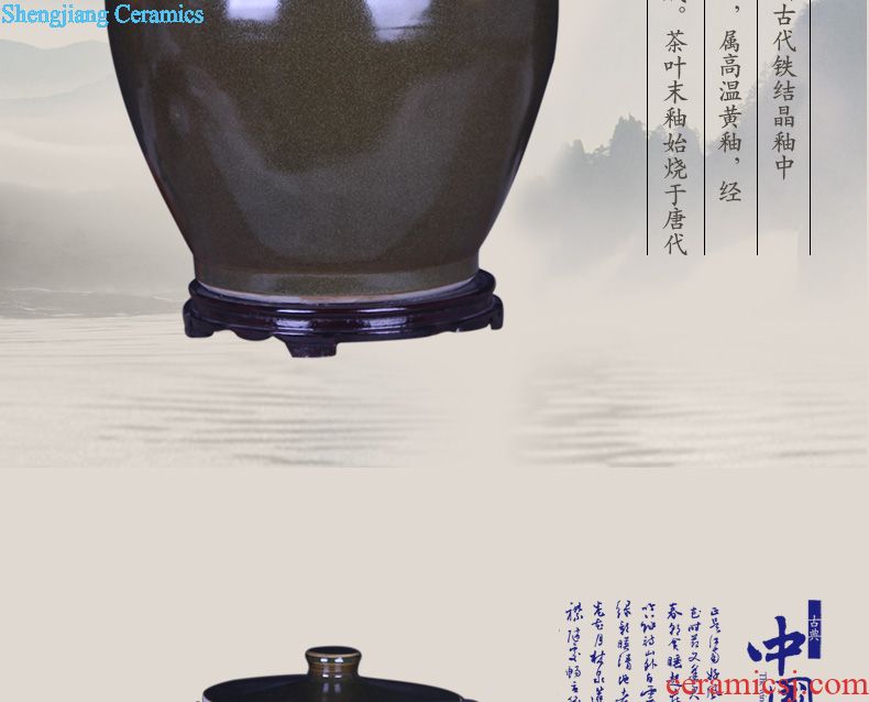 Five good big just 50 kg 100 jin tea jars at the end of the jingdezhen ceramics it big jugs decoration wine jars