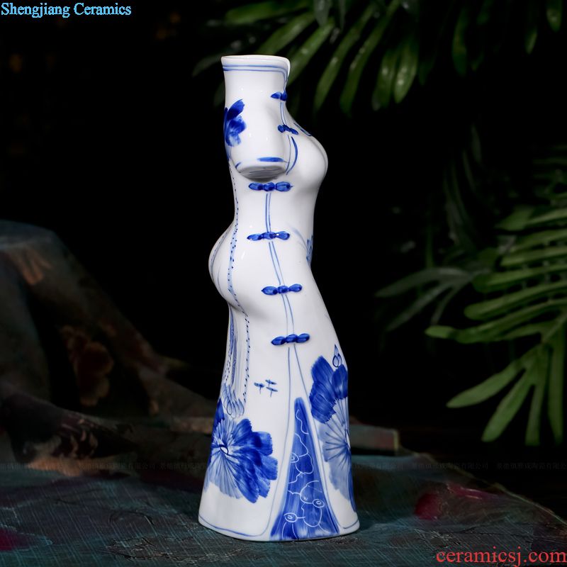 Jingdezhen decorative hand-painted porcelain rhyme furnishing articles quietly elegant of modern fashion crafts and gifts furnishing articles