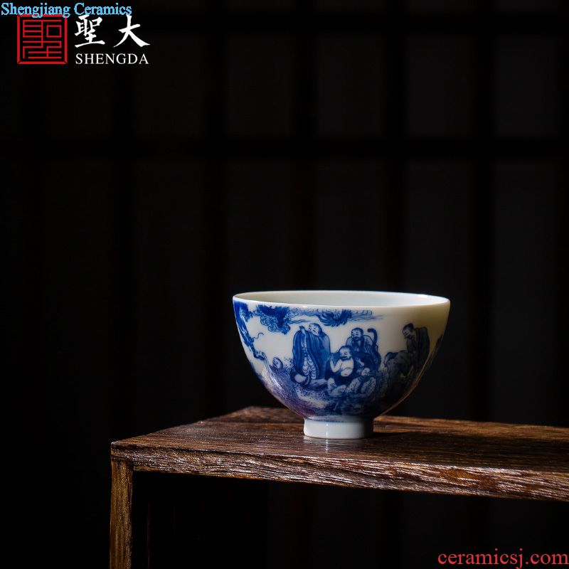 St the ceramic kung fu tea master cup hand-painted micro ShuXin by sample tea cup all hand jingdezhen tea cup
