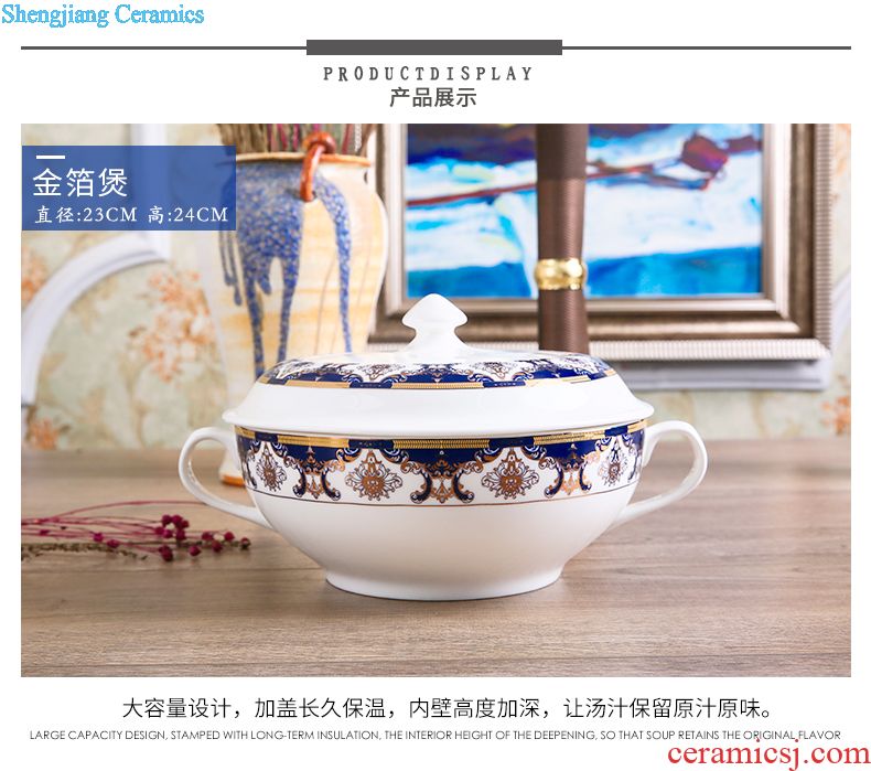 Tableware suit wedding gifts Jingdezhen ceramic tableware creative home dishes dishes business gifts home