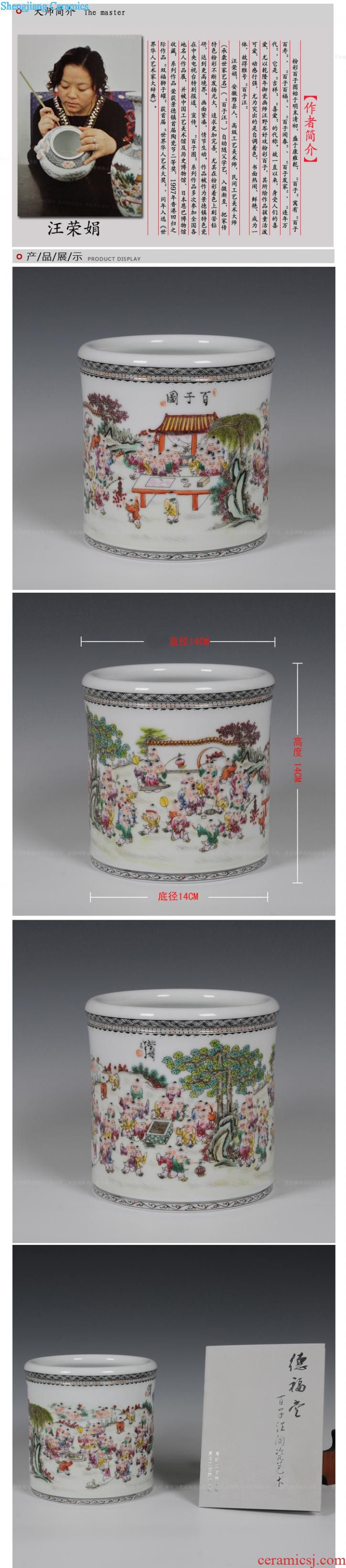 Jingdezhen ceramics hand-painted the ancient philosophers figure hat to bowl bowl cups Wang Rongjuan modern fashion household decoration