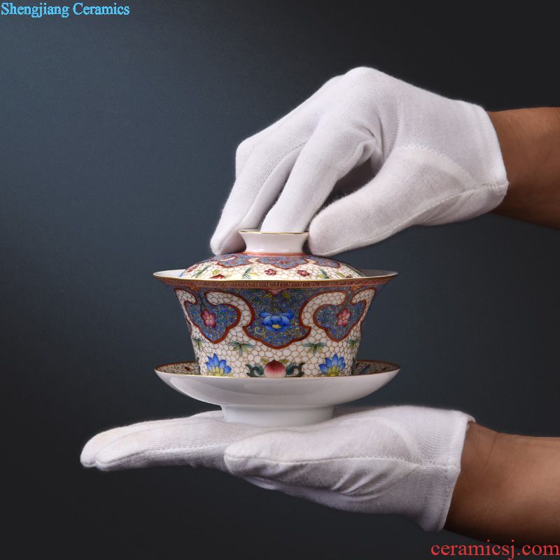 JingJun jingdezhen ceramic coarse after getting crack cup travel personal portable office coarse pottery
