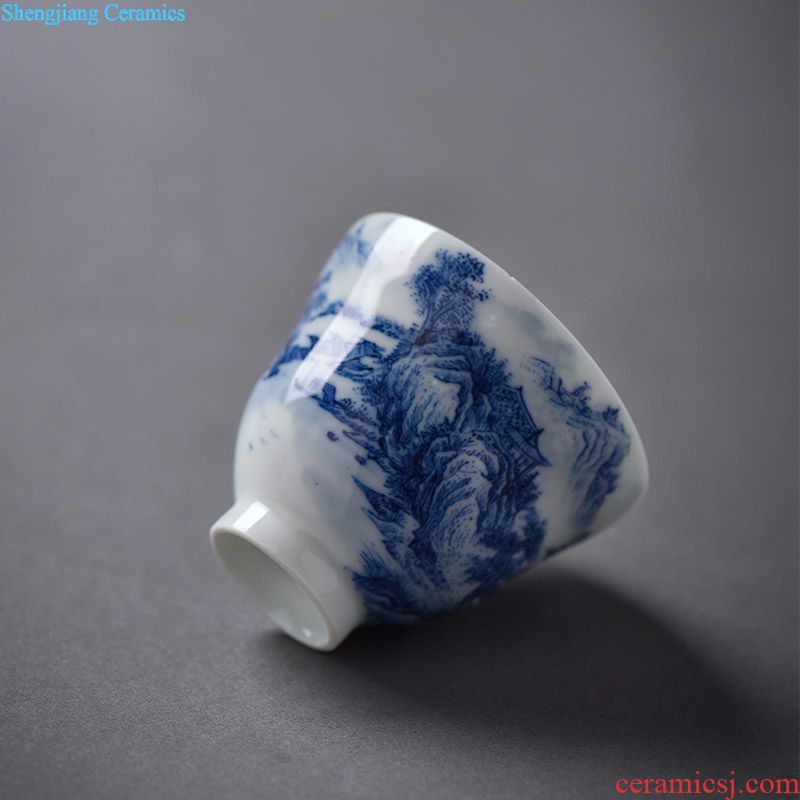 JingJun jingdezhen porcelain enamel colour all hand sample tea cup kung fu tea cup ceramic cup personal Lord
