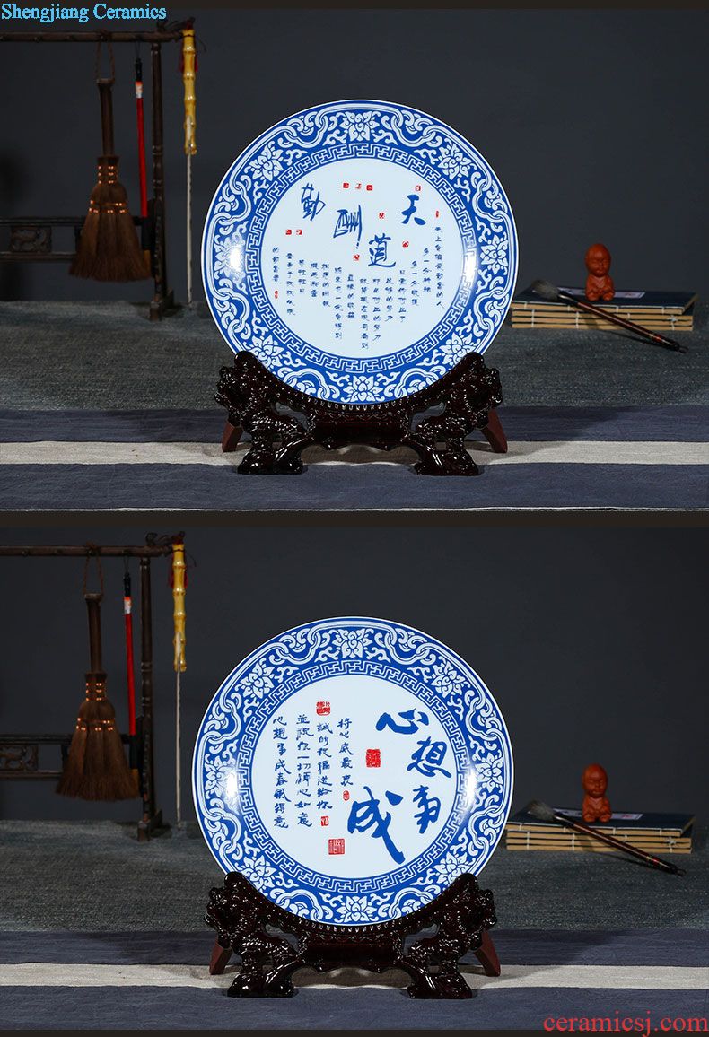 Jingdezhen ceramics incense burner buddhist supplies Chinese desktop ornaments sitting room place manual arts and crafts