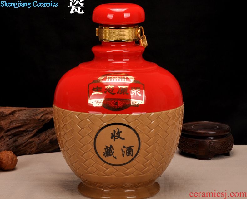 Jingdezhen ceramic jars 10 jins 20 jins 30 jins 50 jins of archaize hip bubble whose bottle it medicated wine jar